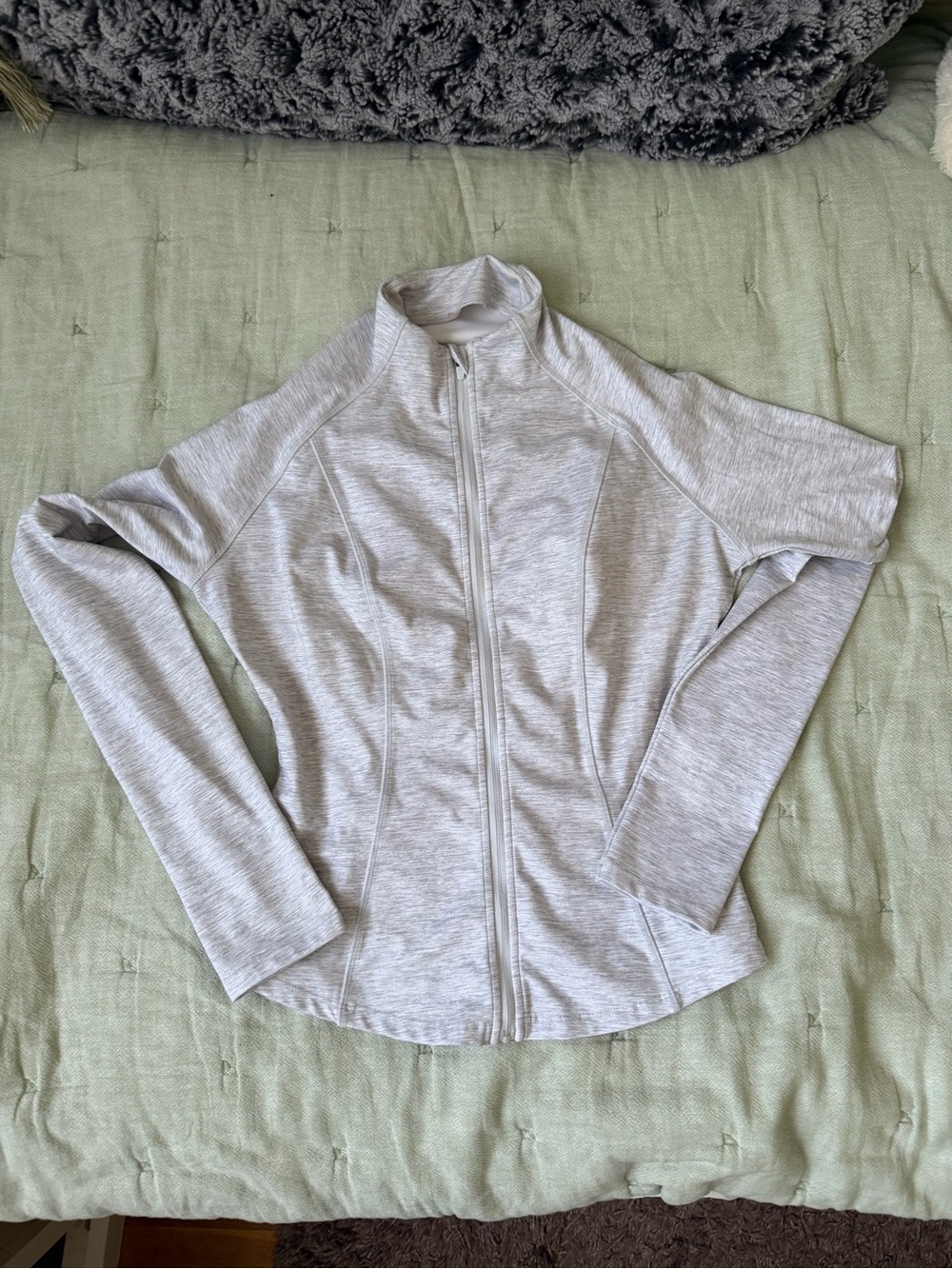 Light Gray Women's Full-Zip Active Jacket